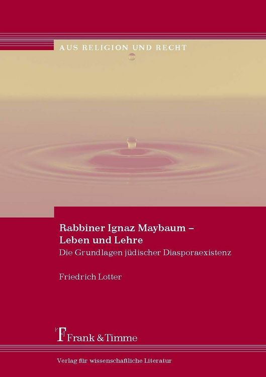 Produktbild: Rabbiner Ignaz Maybaum - Leben und Lehre
