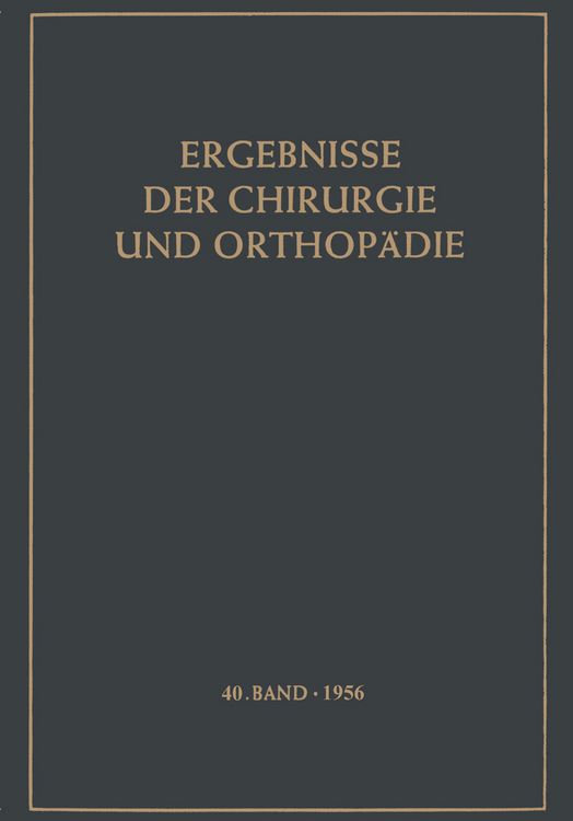 Produktbild: Ergebnisse der Chirurgie und Orthop&auml;die