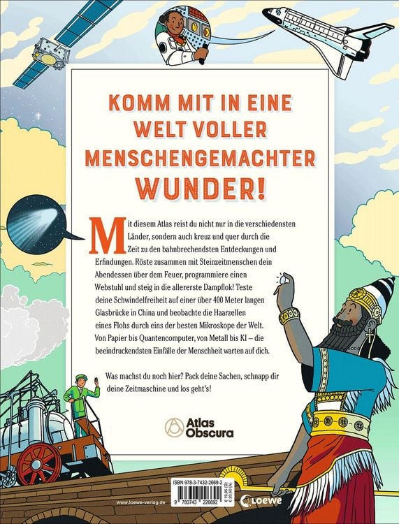 Produktbild: Atlas Obscura Kids Edition - Erkunde die 50 unglaublichsten Entdeckungen und Erfindungen der Welt!