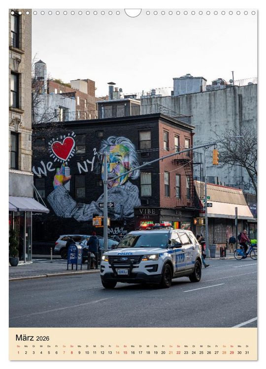 Produktbild: Walls of New York &ndash; Street Art in Farbe (Wandkalender 2026 DIN A3 hoch), CALVENDO Monatskalender