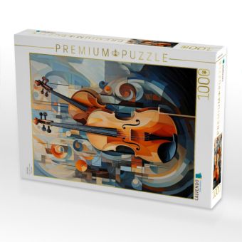 Produktbild: CALVENDO Puzzle Die Geige | 1000 Teile Lege-Gr&ouml;&szlig;e 64x48cm Foto-Puzzle f&uuml;r gl&uuml;ckliche Stunden