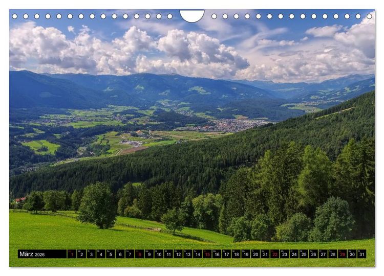 Produktbild: Pustertal - Das gr&uuml;ne Tal S&uuml;dtirols (Wandkalender 2026 DIN A4 quer), CALVENDO Monatskalender