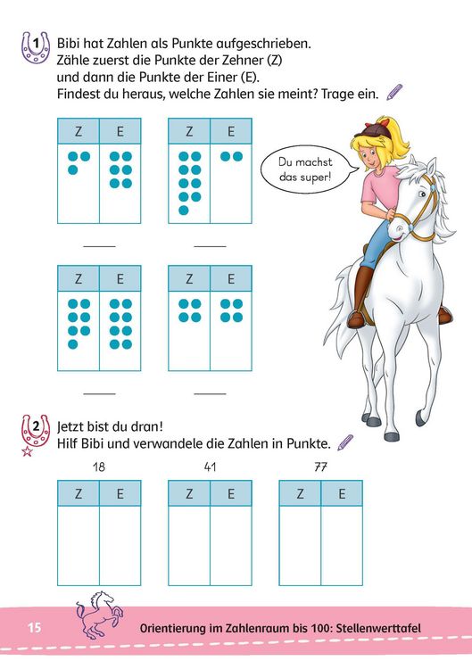 Produktbild: Bibi & Tina: Mein Lernr&auml;tsel-Block Mathematik f&uuml;r die 2. Klasse