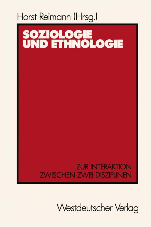 Produktbild: Soziologie und Ethnologie