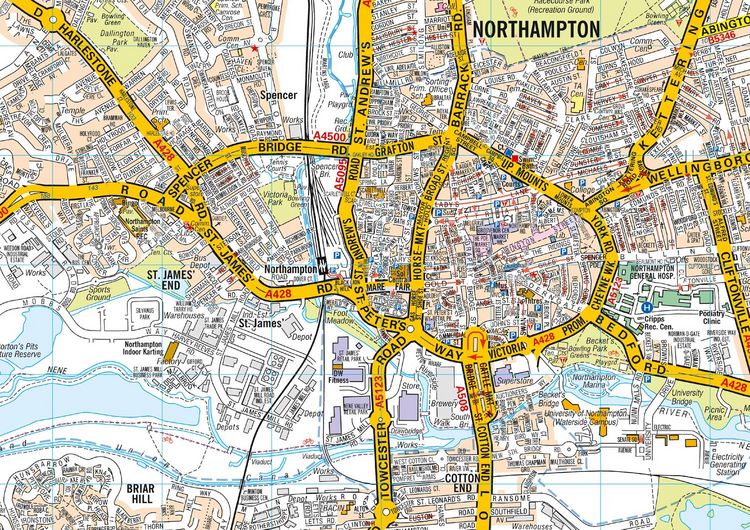 Produktbild: Northampton A-Z Pocket Street Map