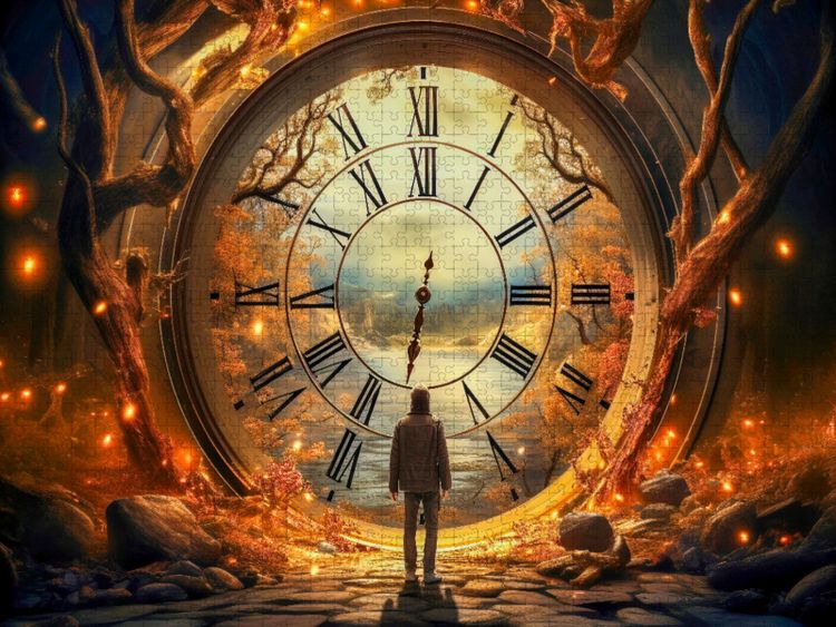 Produktbild: CALVENDO Puzzle Die Zeit | 1000 Teile Lege-Gr&ouml;&szlig;e 64x48cm Foto-Puzzle f&uuml;r gl&uuml;ckliche Stunden