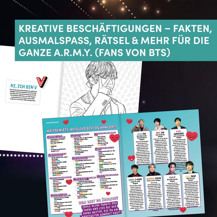Produktbild: BTS: Das inoffizielle Ausmal- & Kreativbuch