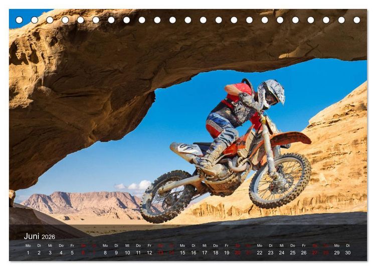 Produktbild: Motocross - Adrenalin pur (Tischkalender 2026 DIN A5 quer), CALVENDO Monatskalender