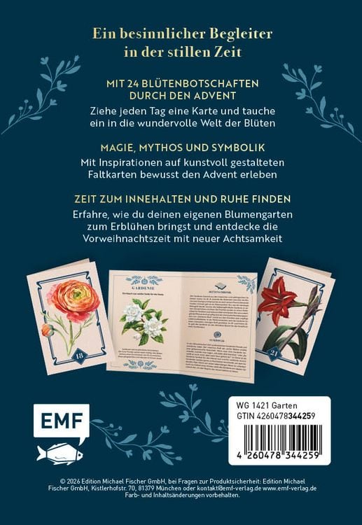 Produktbild: Adventskalender-Kartenset: Bl&uuml;tenwunder