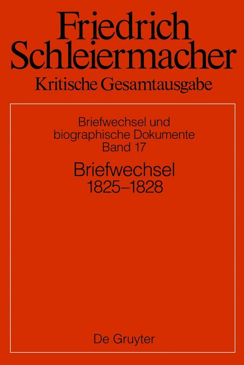 Produktbild: Briefwechsel 1825&ndash;1828