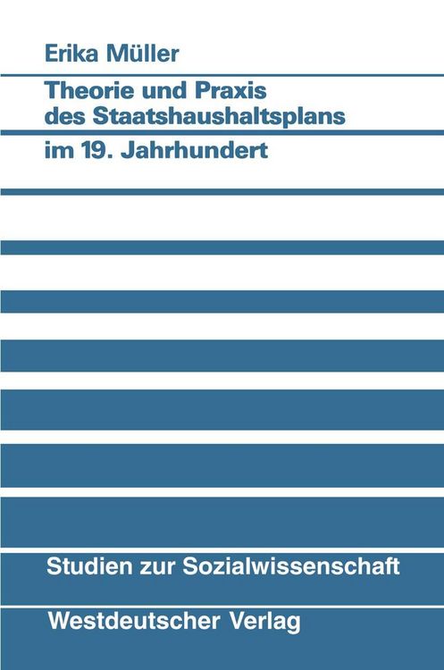 Produktbild: Theorie und Praxis des Staatshaushaltsplans im 19. Jahrhundert