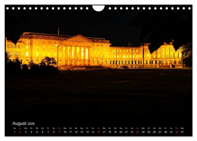 Produktbild: Nachts in Kassel (Wandkalender 2026 DIN A4 quer), CALVENDO Monatskalender