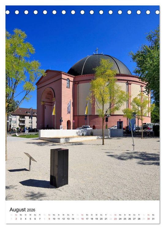 Produktbild: Darmstadt 2026 Bilder vom Frankfurter Taxifahrer Petrus Bodenstaff (Tischkalender 2026 DIN A5 hoch), CALVENDO Monatskalender