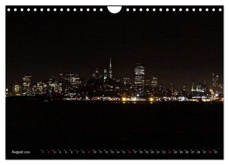 Produktbild: San Francisco Westk&uuml;ste USA (Wandkalender 2026 DIN A4 quer), CALVENDO Monatskalender