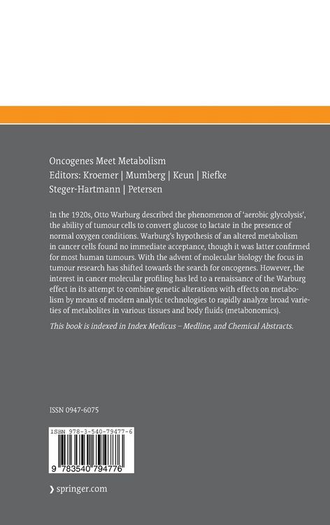 Produktbild: Oncogenes Meet Metabolism