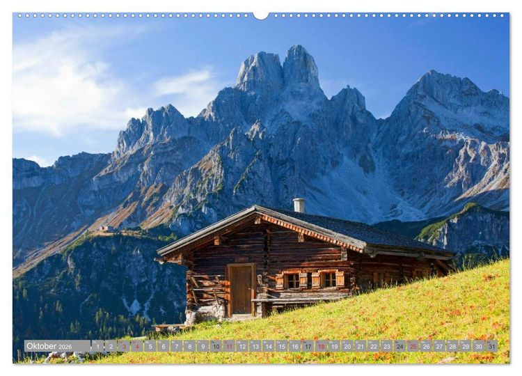Produktbild: Die Bischofsm&uuml;tze im sch&ouml;nen Salzburger Land (hochwertiger Premium Wandkalender 2026 DIN A2 quer), Kunstdruck in Hochglanz