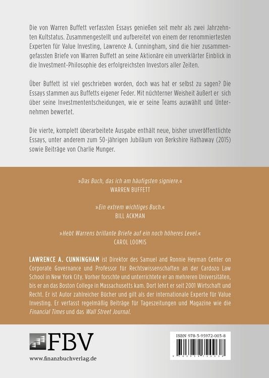 Produktbild: Die Essays von Warren Buffett