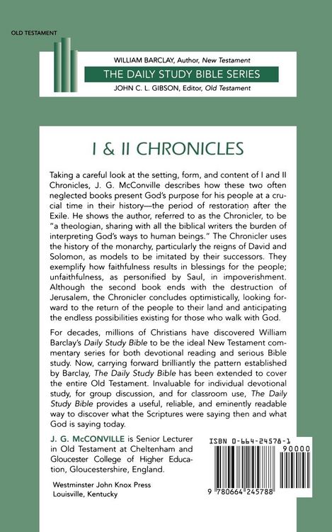 Produktbild: First and Second Chronicles Dsb OT