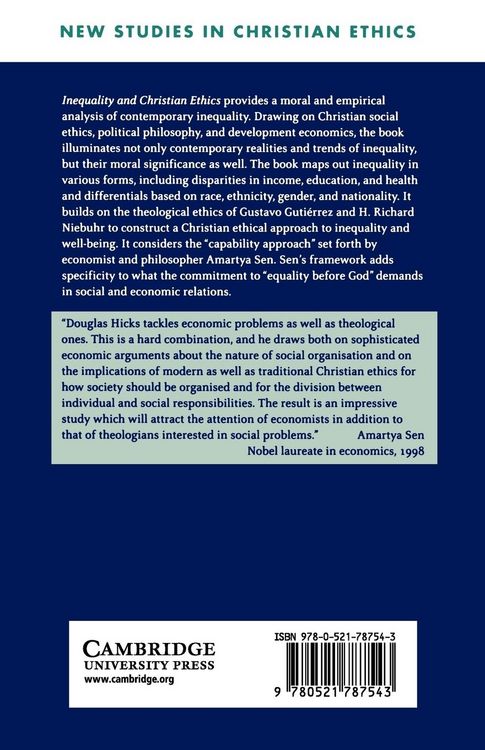 Produktbild: Inequality and Christian Ethics