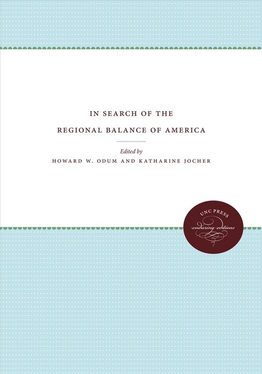 Produktbild: In Search of the Regional Balance of America