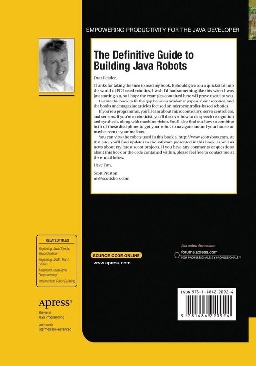 Produktbild: The Definitive Guide to Building Java Robots