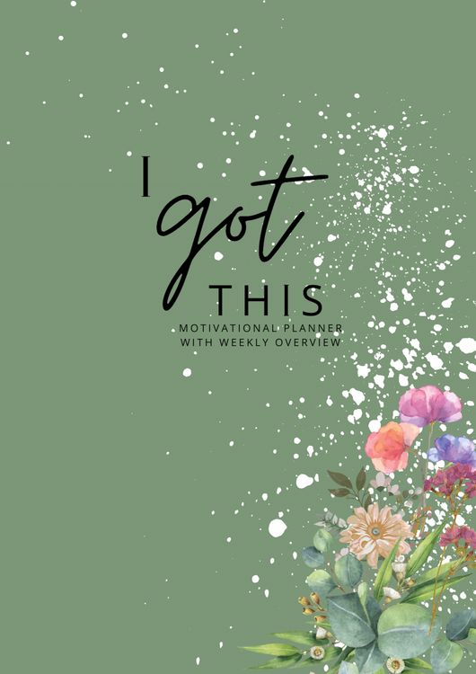 Produktbild: Motivational Planner with Weekly Overview: Let Organization, Self-Reflection and Productivity be Part of your Day