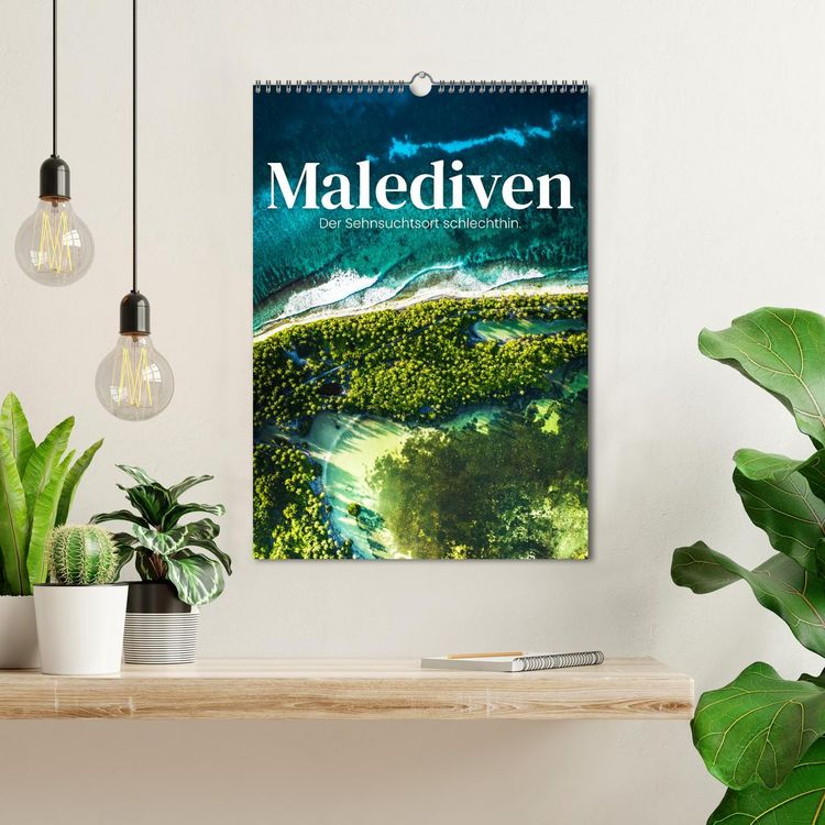 Produktbild: Malediven - Der Sehnsuchtsort schlechthin. (Wandkalender 2026 DIN A3 hoch), CALVENDO Monatskalender