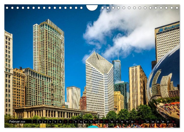 Produktbild: Chicago Impressionen (Wandkalender 2026 DIN A4 quer), CALVENDO Monatskalender