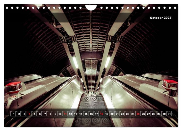 Produktbild: More London Underground 2026 (Wall Calendar 2026 DIN A4 landscape), CALVENDO 12 Month Wall Calendar
