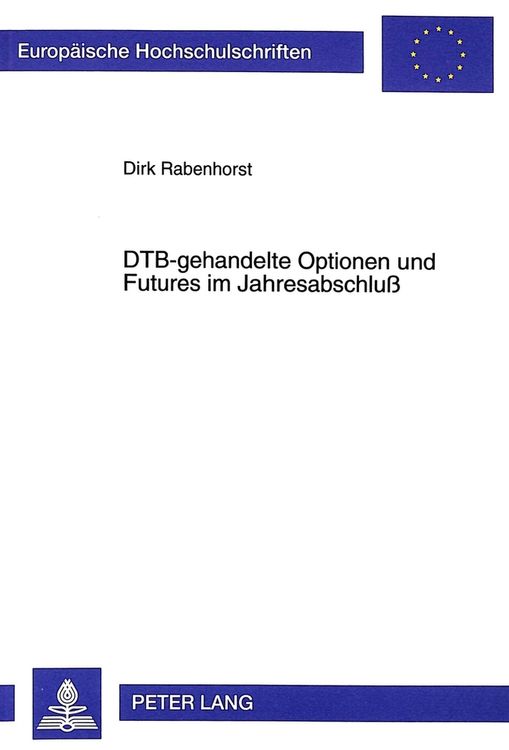 Produktbild: DTB-gehandelte Optionen und Futures im Jahresabschlu&szlig;