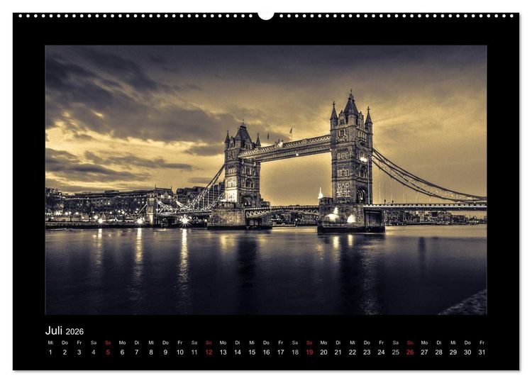Produktbild: London-Bilder (Wandkalender 2026 DIN A2 quer), CALVENDO Monatskalender