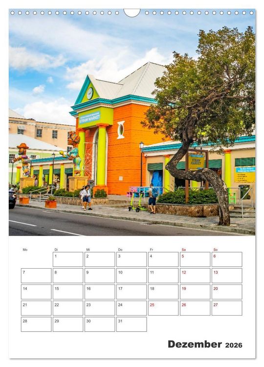 Produktbild: Nassau - Reiseplaner (Wandkalender 2026 DIN A3 hoch), CALVENDO Monatskalender