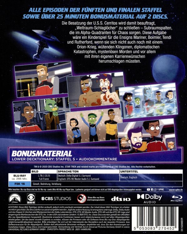 STAR TREK: Lower Decks - Staffel 5 [2 BRs]