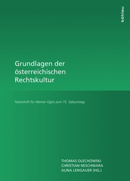 Produktbild: Grundlagen der &ouml;sterreichischen Rechtskultur
