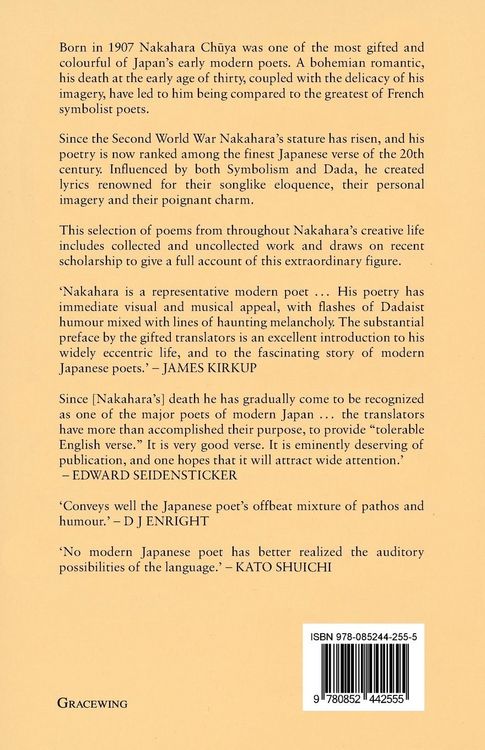 Produktbild: The Poems of Nakahara Chuya
