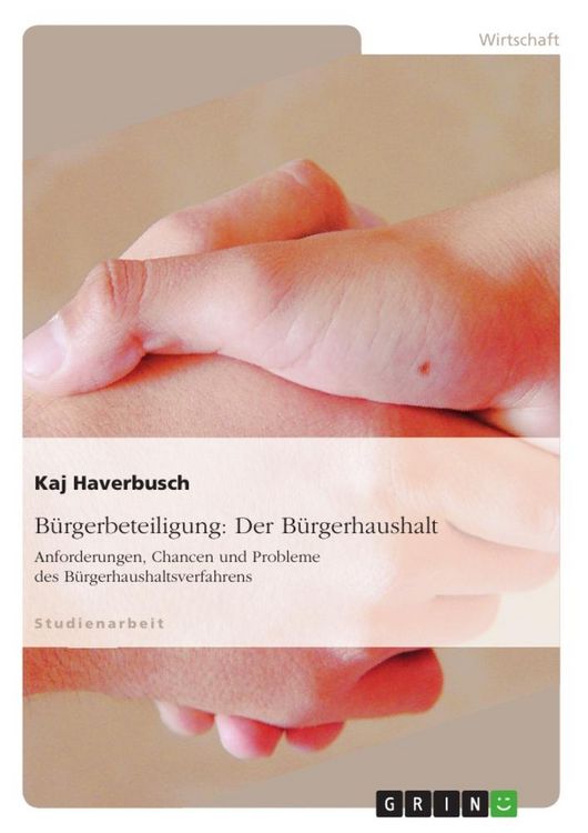 Produktbild: B&uuml;rgerbeteiligung: Der B&uuml;rgerhaushalt