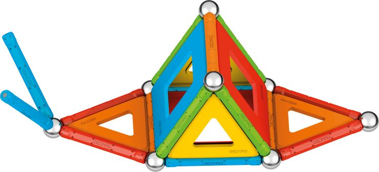 Produktbild: Invento 507059 - Geomag Classic Supercolor Panels Recycled 78 pcs, Magnetischer Baukasten, Magnetspielzeuge