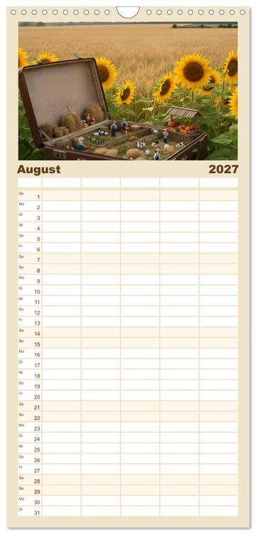 Produktbild: Familienplaner 2027 - Leben in einer Box mit 5 Spalten (Wandkalender, 21 x 45 cm) CALVENDO