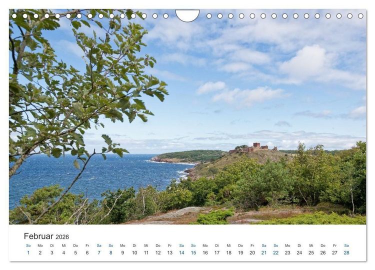 Produktbild: Bornholm - die K&uuml;sten der Ostseeinsel (Wandkalender 2026 DIN A4 quer), CALVENDO Monatskalender