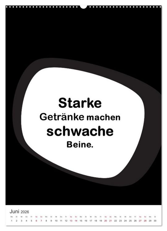 Produktbild: SPRUCH-Beutel voller Spr&uuml;che rund ums TRINKEN (Wandkalender 2026 DIN A2 hoch), CALVENDO Monatskalender