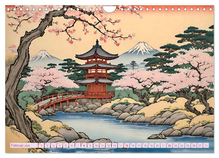 Produktbild: Hanami in Japan (Wandkalender 2026 DIN A4 quer), CALVENDO Monatskalender