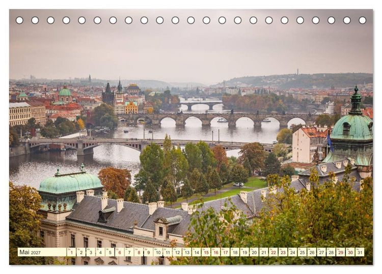 Produktbild: Die sch&ouml;ne Stadt Prag (Tischkalender 2027 DIN A5 quer), CALVENDO Monatskalender