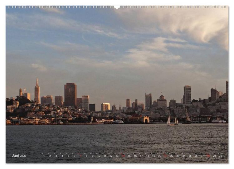Produktbild: San Francisco Westk&uuml;ste USA (Wandkalender 2026 DIN A2 quer), CALVENDO Monatskalender