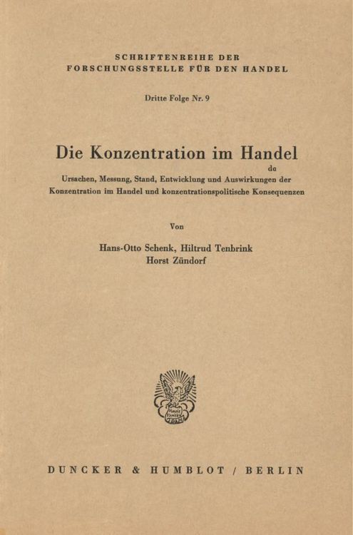 Produktbild: Die Konzentration im Handel.
