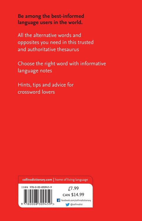 Produktbild: Paperback English Thesaurus Essential