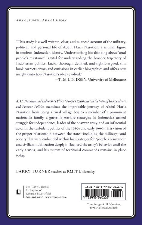 Produktbild: A. H. Nasution and Indonesia's Elites