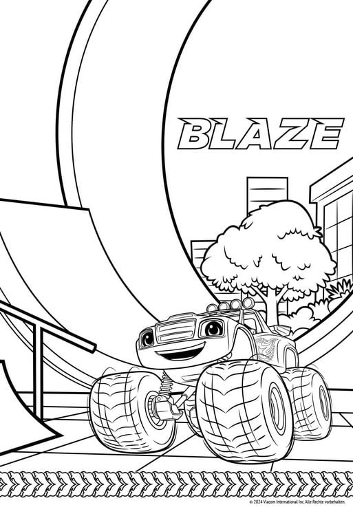 Produktbild: Blaze und die Monstermaschinen: Superstarker Sticker- und Malspa&szlig;