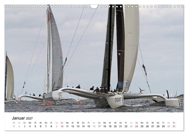 Produktbild: Gigantische Segel-Trimarane (Wandkalender 2027 DIN A3 quer), CALVENDO Monatskalender