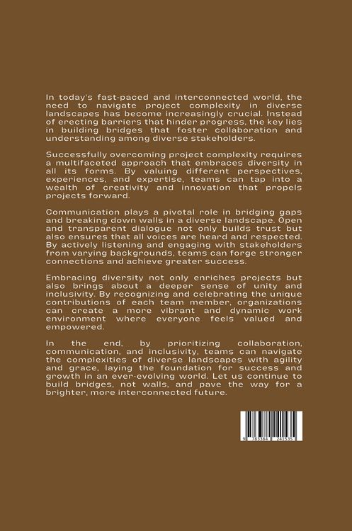 Produktbild: Building Bridges, Not Walls: Overcoming Project Complexity in a Diverse Landscape