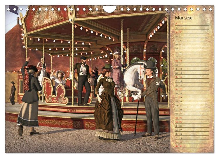 Produktbild: Steampunk Carnival (Wandkalender 2026 DIN A4 quer), CALVENDO Monatskalender